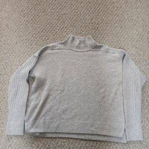 SO Light Gray Women's Turtleneck Sweater